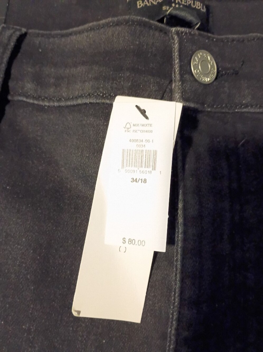 Nwt Banana Republic Women's Skinny Jeans Sz. 18 Women's Plus Size New - Picture 2 of 4
